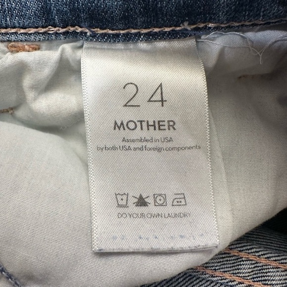 MOTHER The Hustler Ankle Fray, Girl Crush Jeans Size 24 - Picture 3 of 6